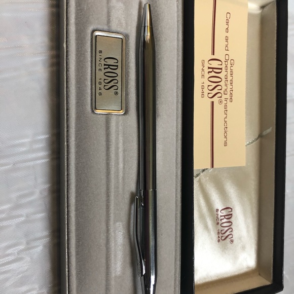 Cross chrome ballpoint pen, classic model NIB VTG old stock - Picture 4 of 8